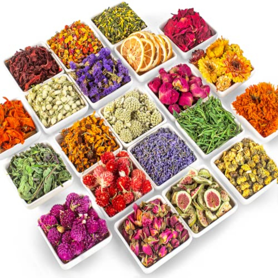 Soap Making Kit - Latest] Pack Dried Flowers for Candle