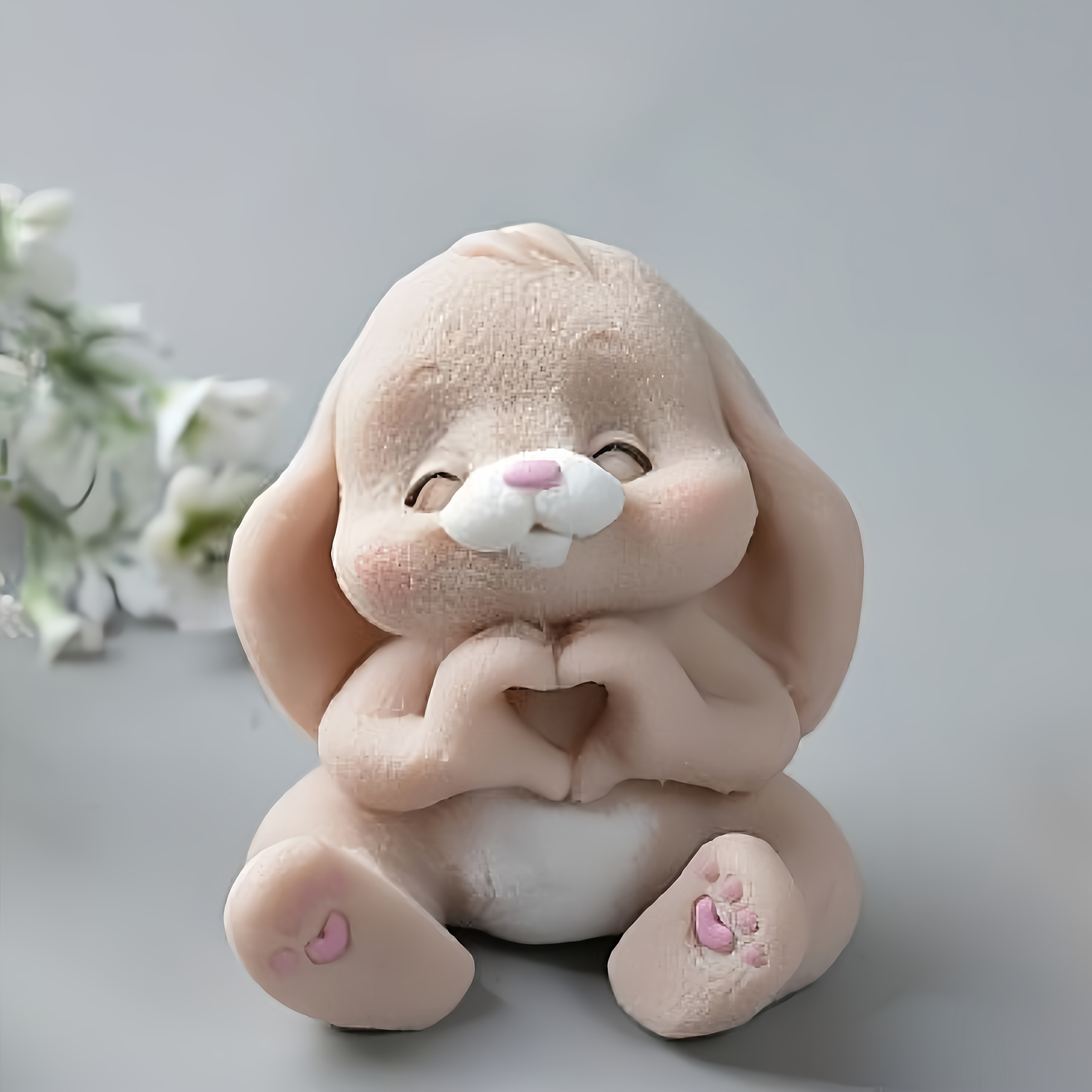 Soap Making Kit - 1pc Adorable Rabbit Resin Silicone Mold
