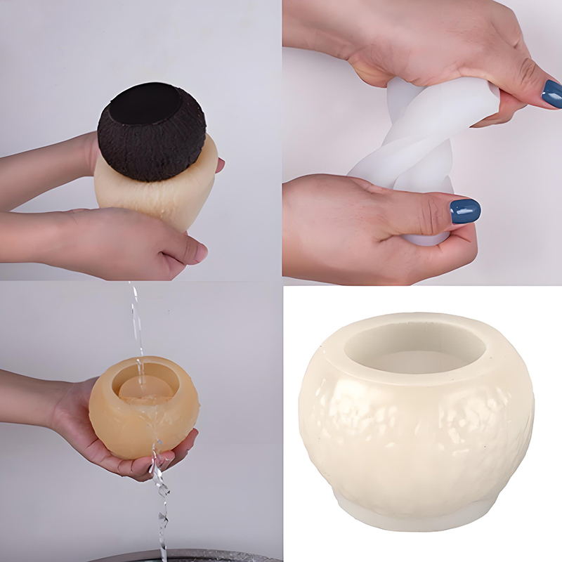 Soap Making Kit - 3D Simulation Coconut Silicone Mold Aromatherapy