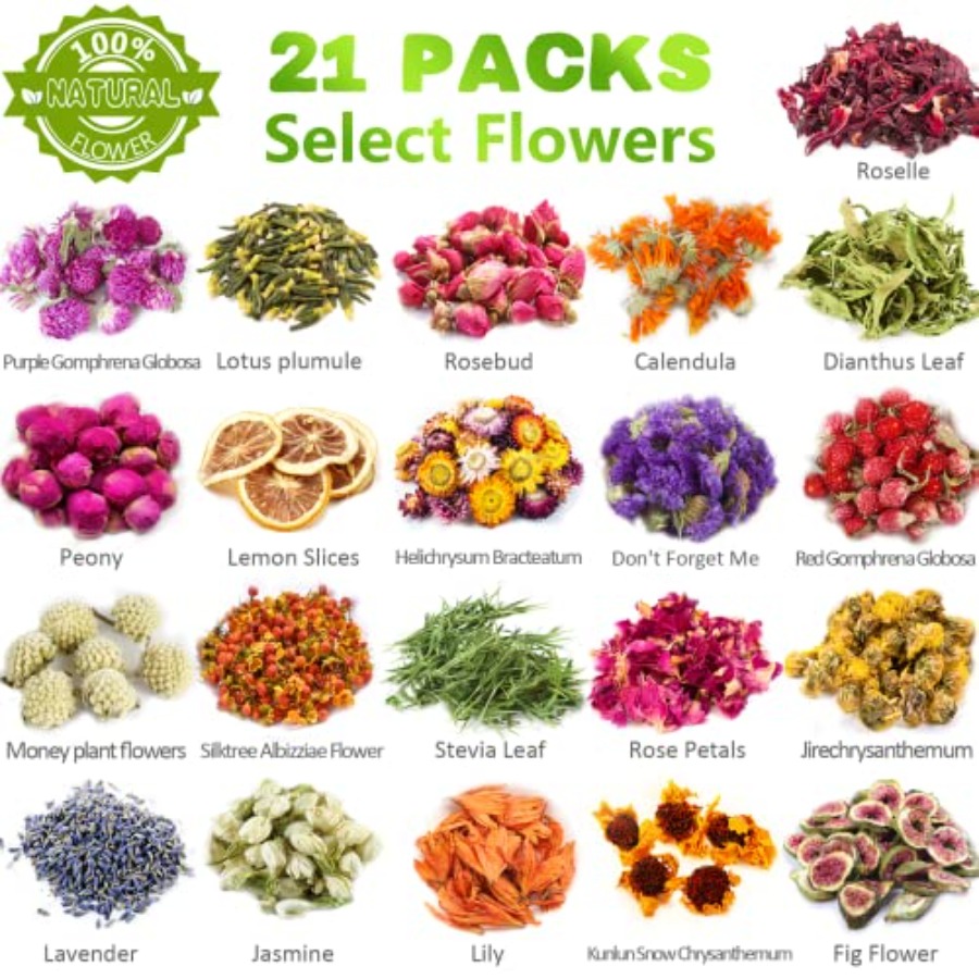 Latest] Pack Dried Flowers for - Soap Making Kit のレビューと価格
