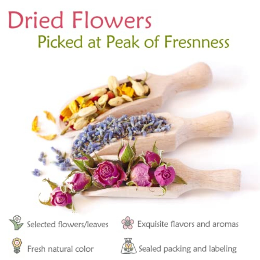 Latest] Pack Dried Flowers for - Soap Making Kit のレビューと価格