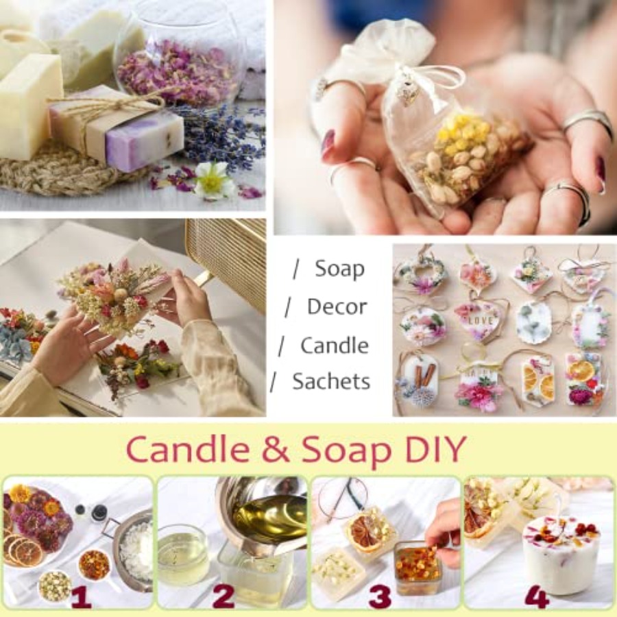Latest] Pack Dried Flowers for - Soap Making Kit のレビューと価格