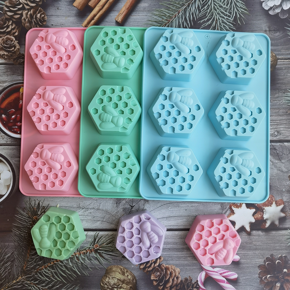 Silicone Hexagonal Bee Soap Mo - Soap Making Accessories のレビューと価格