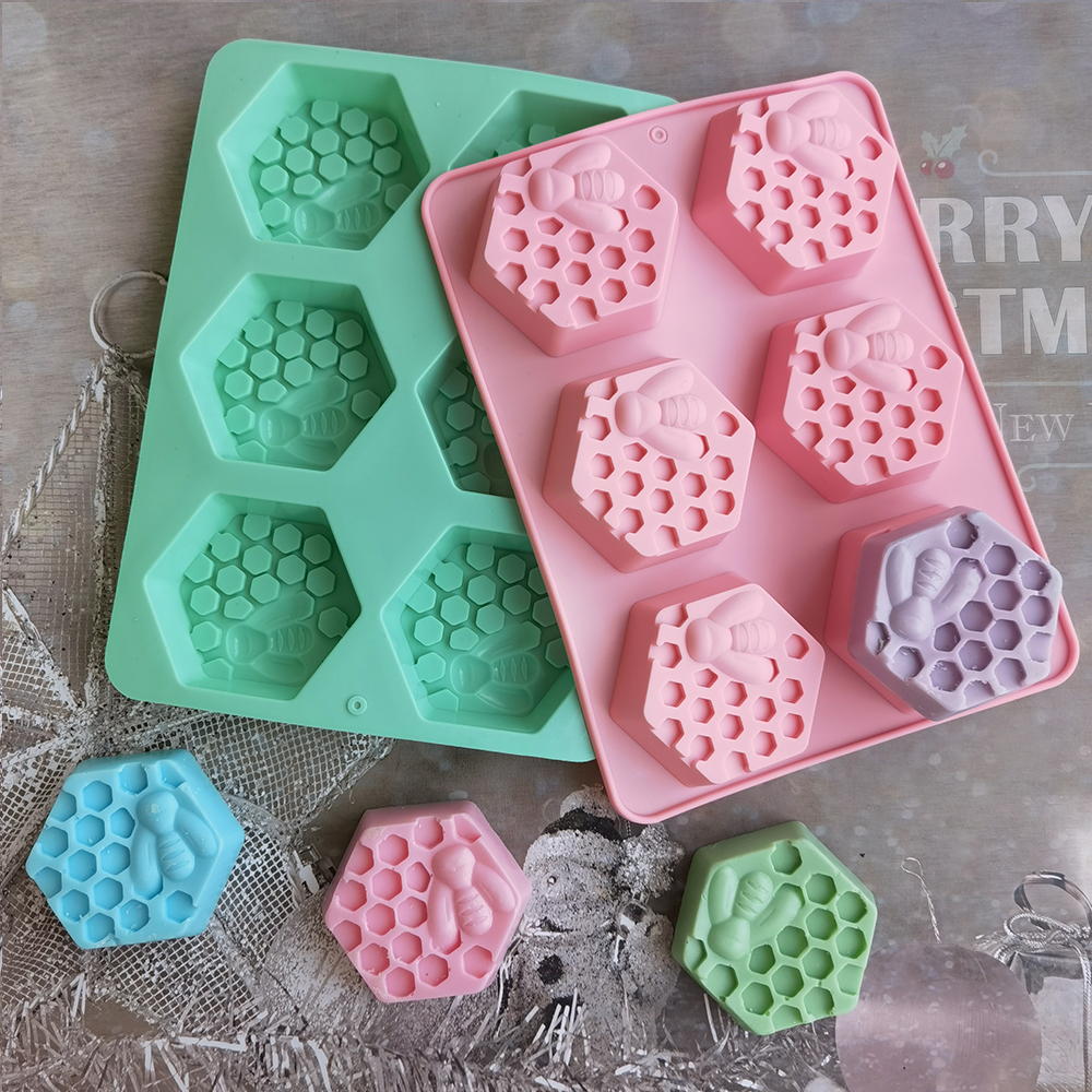 Silicone Hexagonal Bee Soap Mo - Soap Making Accessories のレビューと価格