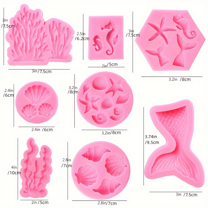 One Set8Seal fairy-shaped sili - Soap Making Accessories のレビューと価格
