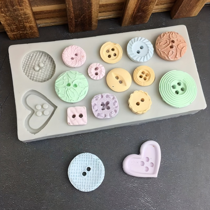 Buttons Shape Silicone Mold Si - Soap Making Kit のレビューと価格