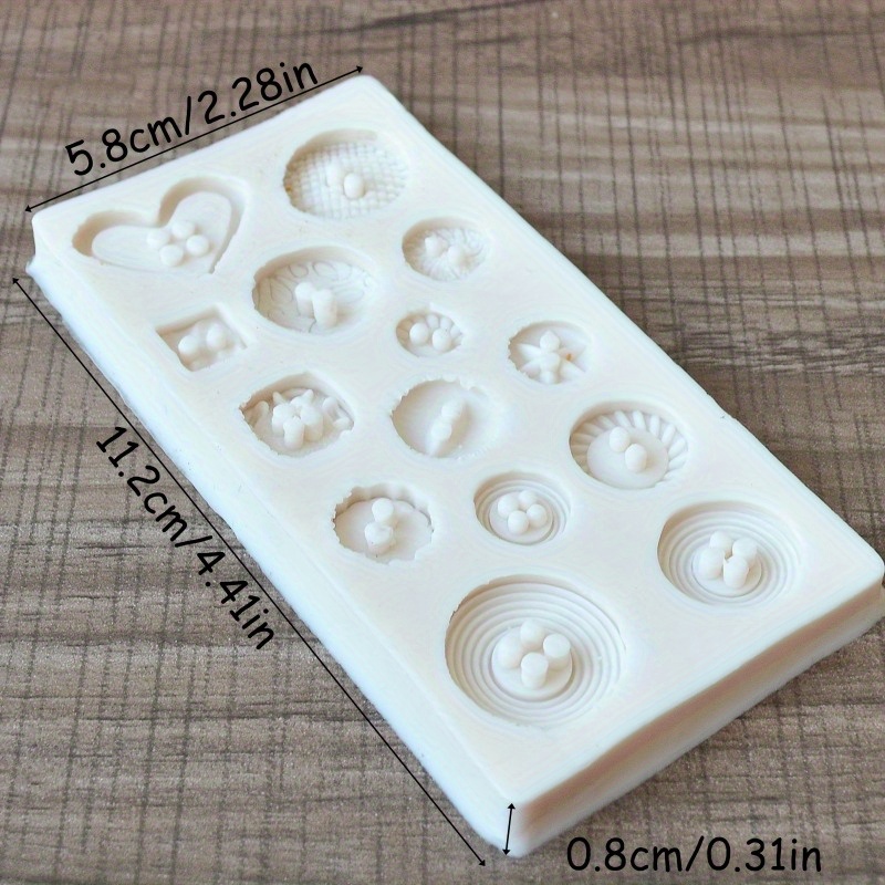 Buttons Shape Silicone Mold Si - Soap Making Kit のレビューと価格