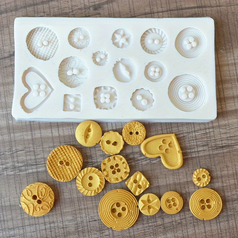 Buttons Shape Silicone Mold Si - Soap Making Kit のレビューと価格