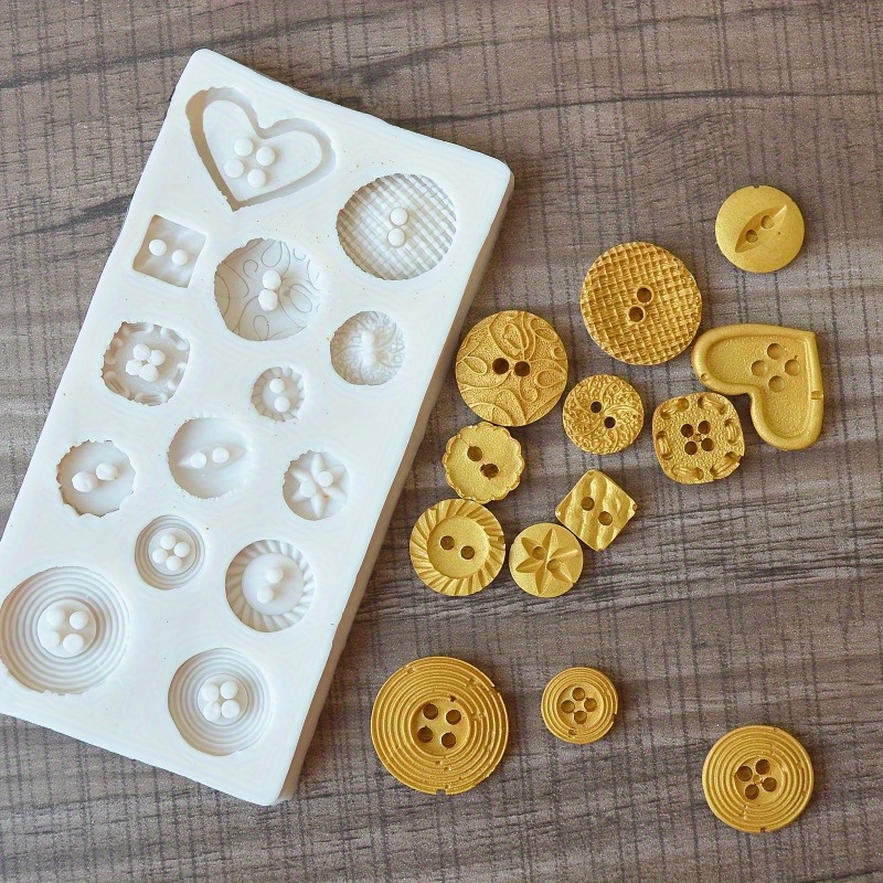 Buttons Shape Silicone Mold Si - Soap Making Kit のレビューと価格