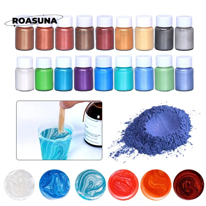 24 Colors Mica Pearl Powder fo - Soap Making Dye のレビューと価格