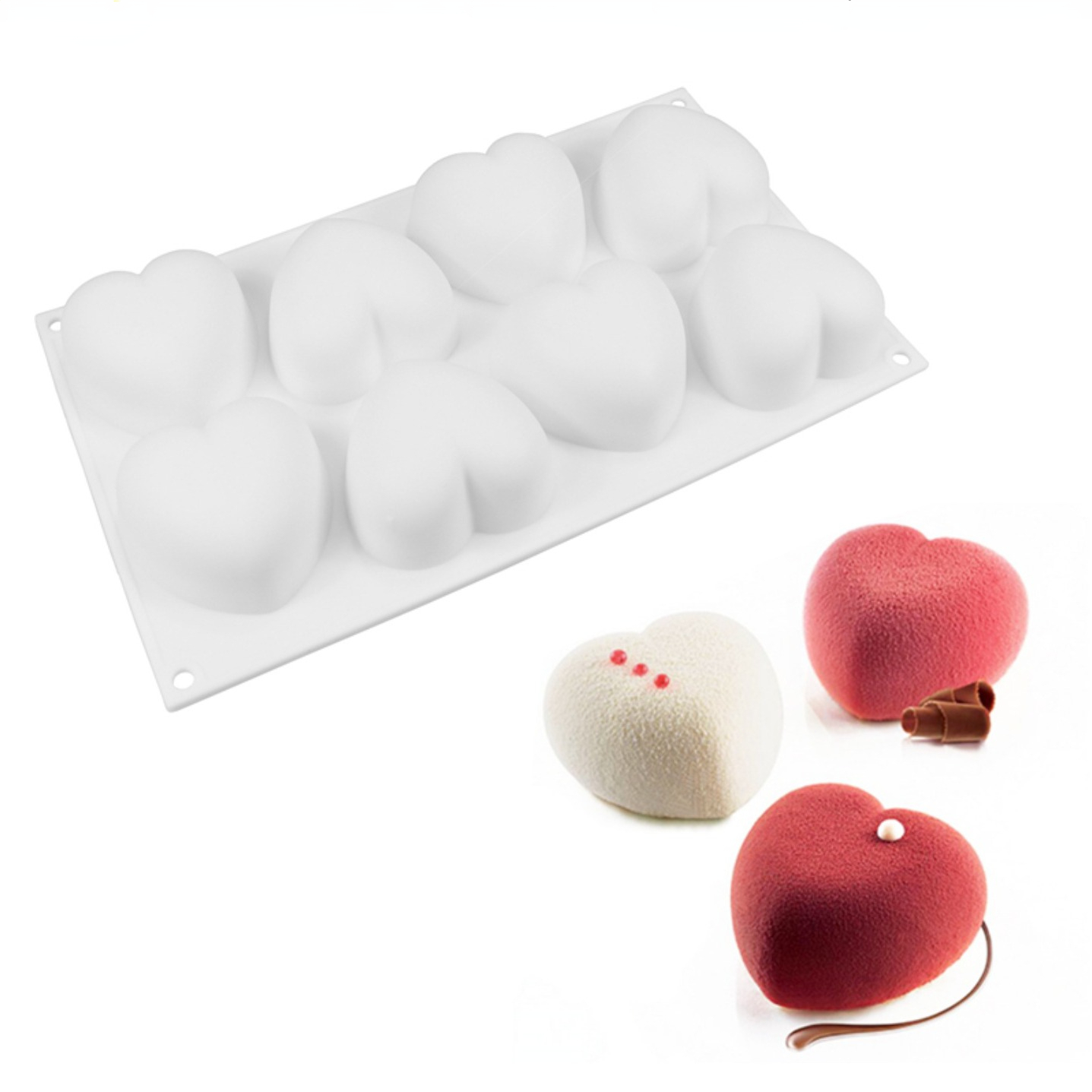 Love Heart Silicone Soap Mold  - Soap Making Accessories のレビューと価格