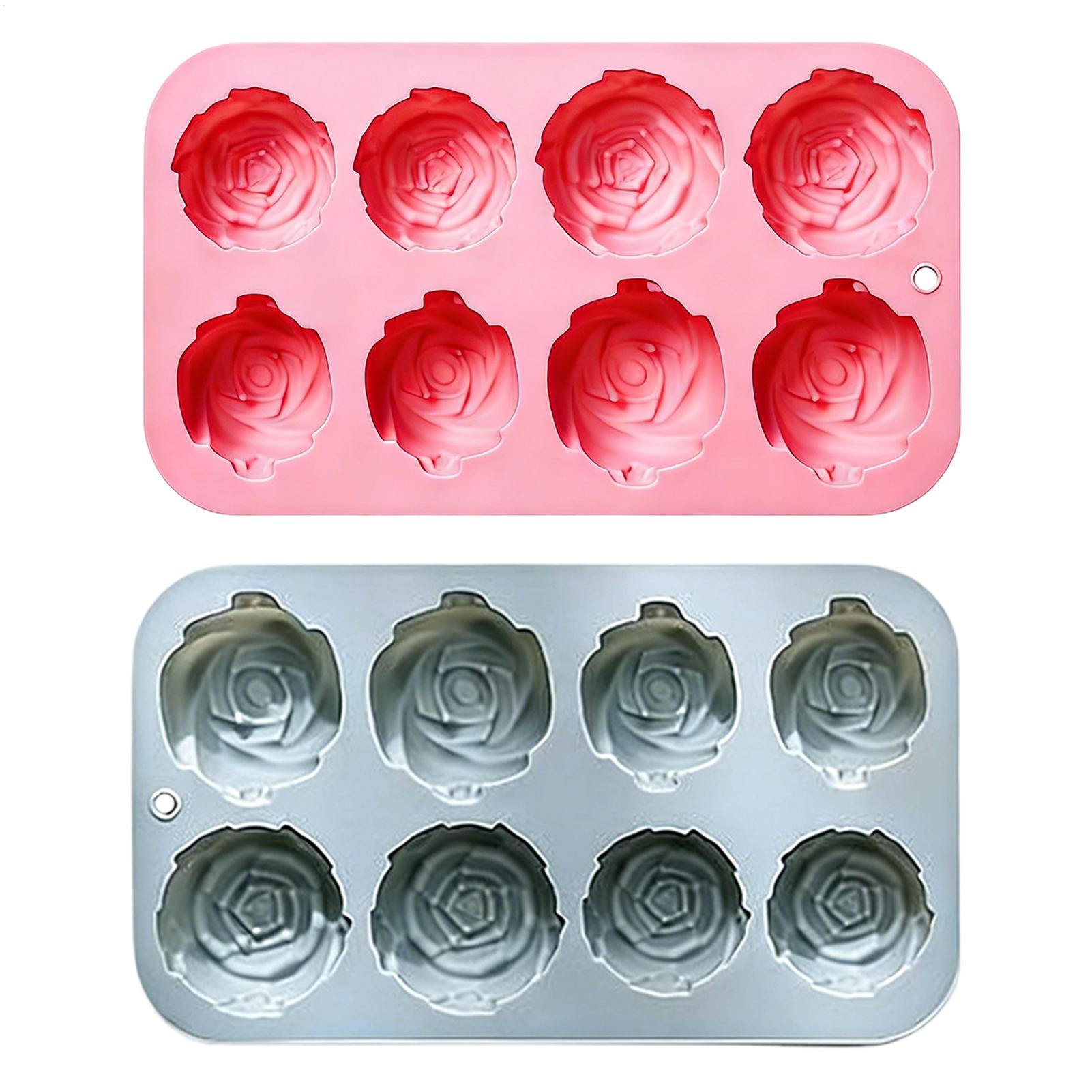 8 Holes Rose Flower Silicone M - Soap Making Accessories のレビューと価格