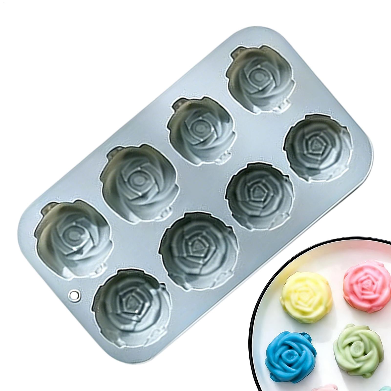 8 Holes Rose Flower Silicone M - Soap Making Accessories のレビューと価格