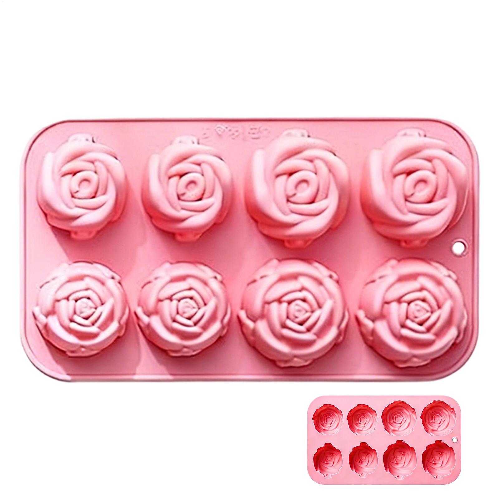 8 Holes Rose Flower Silicone M - Soap Making Accessories のレビューと価格