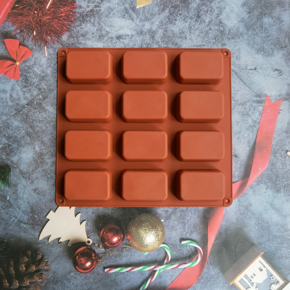 12 Cavity Square Silicone Soap - Soap Making Accessories のレビューと価格