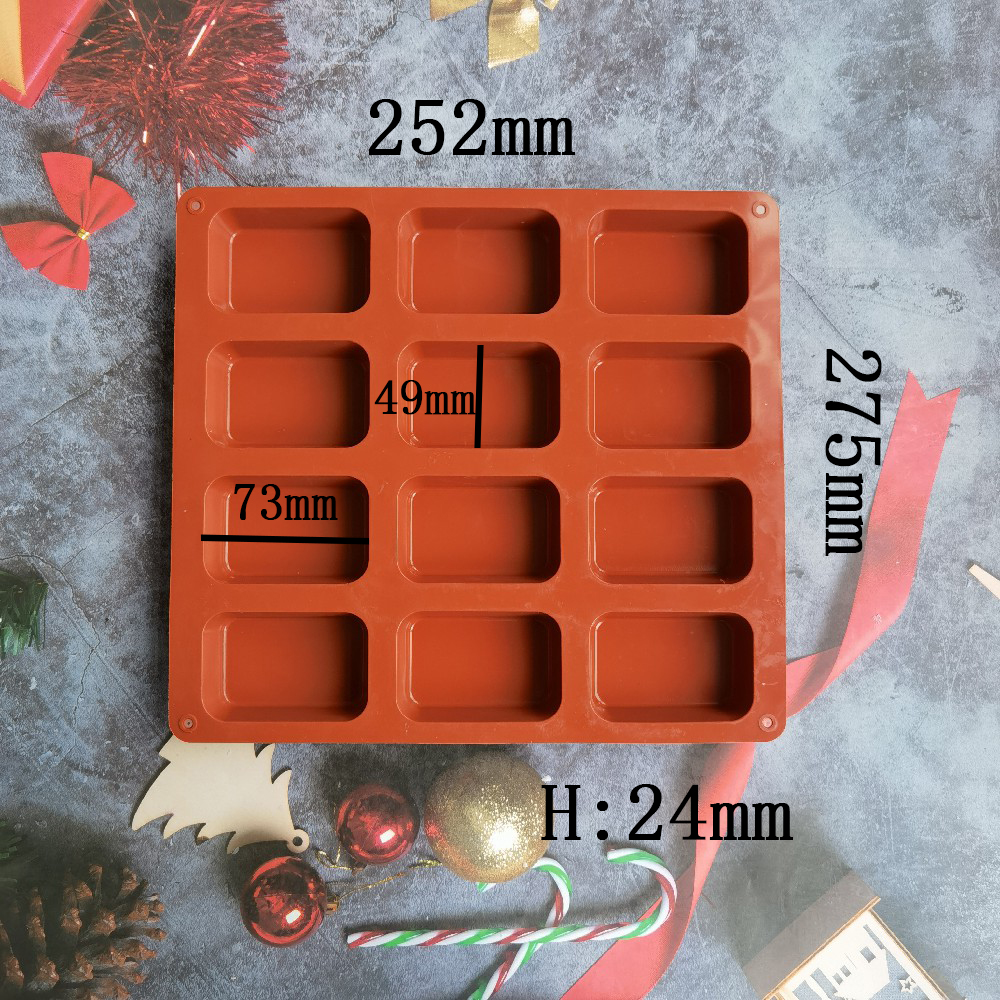 12 Cavity Square Silicone Soap - Soap Making Accessories のレビューと価格