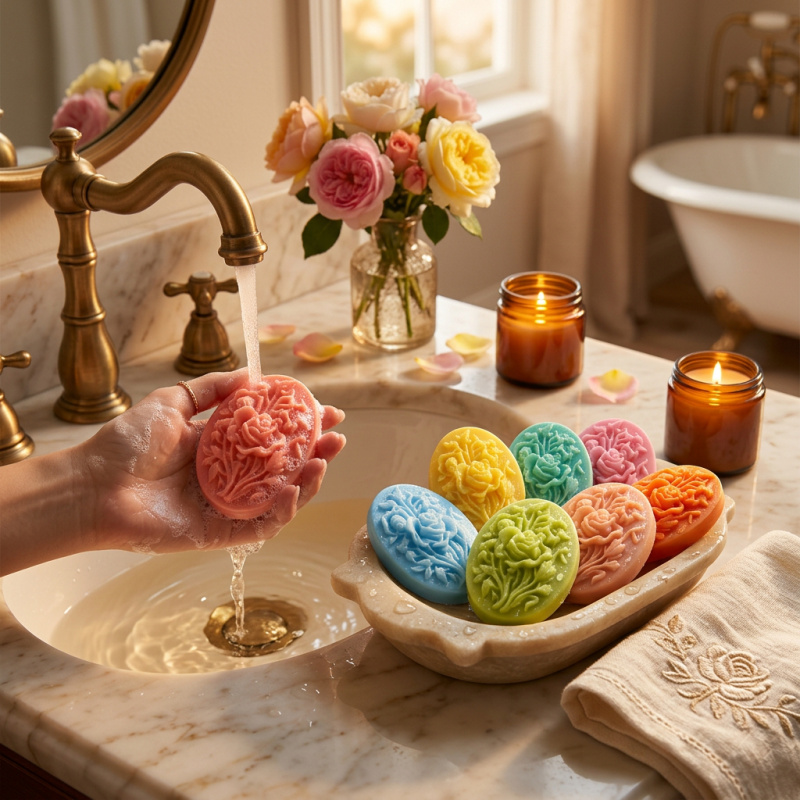 4 Silicone mold with flower sh - Soap Making Kit のレビューと価格