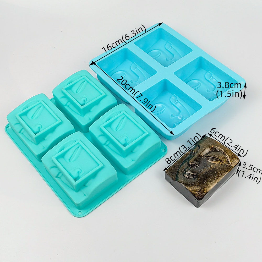 4 Holes Buddha Portrait Soap M - Soap Making Accessories のレビューと価格