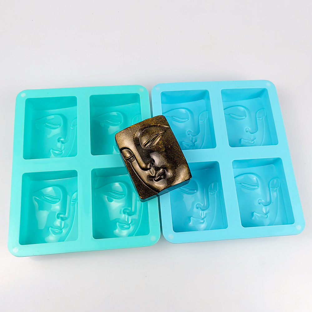 4 Holes Buddha Portrait Soap M - Soap Making Accessories のレビューと価格